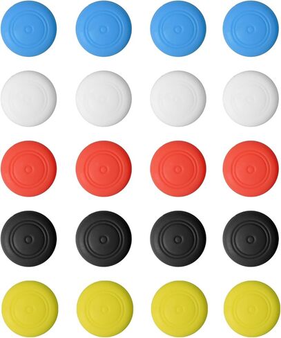 20 قطعة من قبعات عصا التحكم، تبديل مقابض الإبهام Joycon، مجموعة قبضة الإبهام غطاء عصا التحكم التناظرية، مجموعة أغطية عصا التحكم المتوافقة مع سطح البخار/OLED/Lite in Kuwait