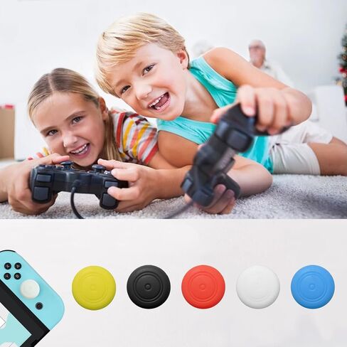 20 قطعة من قبعات عصا التحكم، تبديل مقابض الإبهام Joycon، مجموعة قبضة الإبهام غطاء عصا التحكم التناظرية، مجموعة أغطية عصا التحكم المتوافقة مع سطح البخار/OLED/Lite in Kuwait