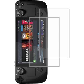 2-Pack Screen Protector Compatible for Steam Deck Ultra HD Glass Protector 9H Hardness Tempered Glass Screen Protector Compatible for Steam Deck
