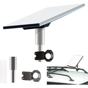 Starlink Mini Mount, Starlink Mini Rv Ladder Mount, Starlink Mini Roof Rack Mount, Starlink Mini Pole Clamp Mount with Pipe Range 0.9-1.1" for RV/Pole/Yacht/Camper (Starlink Mini Pole Clamp)