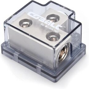 Orion Cobalt DB20204 Power Ground T Style Distribution Block, 1x 0/2 Gauge Input for 2X 0/4 Gauge Output, for Car Audio Amplifier | Auto Parts, Automotive, Marine, Motorcycle, Trucks, RV