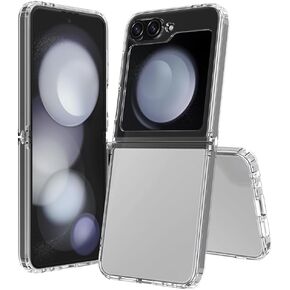 Compatible with Samsung Galaxy Z-Flip-6 Clear Phone Case, Slim Thin Shockproof Protective Case Bumper Cover Transparent