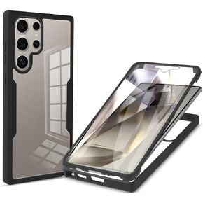 Compatible with Samsung Galaxy S25 Ultra Case,Coverwith Built-in Screen Protector Compatible with Samsung SM-S938B/DS Galaxy S25 Ultra/SM-S938U1 SM-S938W SM-S938N Case Cover Black
