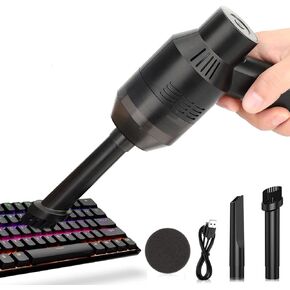 Keyboard Cleaner Powerful Rechargeable Mini Vacuum Cleaner, Cordless Portable Vacuum-Cleaner Tool for Cleaning Dust, Hairs, Crumbs, Scraps for Laptop, Piano, Computer, Car, Makeup Bag, Pet House
