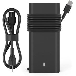 New Slim 65W 60W for DELL Laptop Charger USB C Dell Latitude 5420 5520 5320 5430 5290 7410 7420 Chromebook 3100 XPS All Series Fast Charging Type C Computer Charger Replacement Power Cord AC Adapter