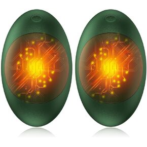 Foluu Rechargeable Hand Warmers 2 Pack - Portable Electric Hot Hands Heater, 3 Settings, Pocket-Sized, Reusable - Avocado-Shaped Gifts for Women Men - Ideal for Camping, Hunting, Golf