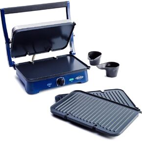 Blue Diamond Sizzle Deluxe Electric Griddle and Grill Pan, Plates
