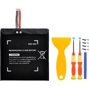 بطارية بديلة من Pickle Power HAC-003 لوحدة تحكم الألعاب Nintendo Switch 2017 HAC-001 بطارية داخلية مع أداة (غير متوافقة مع Switch Lite)