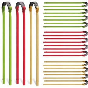 Slingshot Replacement Band 12 Pack, Rubber Bands Heavy Pull Slingshot Bands Tubular Elastic Rubber Band for Hunting/Outdoor Shooting
