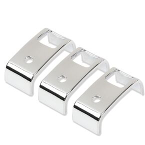 GRAND ORANGE Chrome Rocker Switch Trim Bezel Compatible with Peterbilt Kenworths Freightliners Switch Trim Rocker Plain Snap Mount 3pcs Plastic