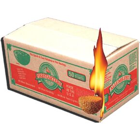 N50VBOX Firestarters Box of Fire-Starting Nuggets, 50 Count,Tan