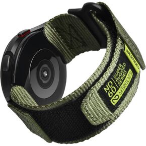 Band Compatible with Samsung Galaxy Watch 7 6 5 4 40mm 44mm/Watch 6 4 Classic 43/47mm 42/46mm, Galaxy Watch 5 Pro 45mm/Active 2 Band, 20mm Nylon Adjustable Sports Strap for Men Women(Black,L)
