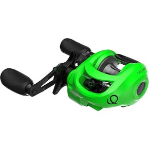 Quantum Accurist Baitcast Fishing Reel, Size 100 Reel, Oversized Non-Slip Handle Knobs and Continuous Anti-Reverse Clutch, One-Piece Aluminum Frame