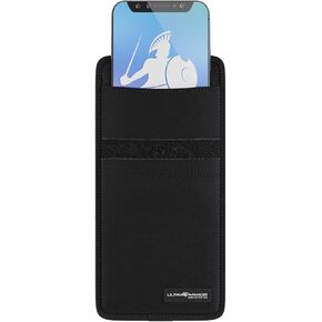 DefenderShield Cell Phone Faraday Bag & EMP Attack Shield - Complete Wireless Signal Blocking Data Security and Privacy Protection Pouch - Military-Grade Anti-Hacking from 0-90 GHz Black