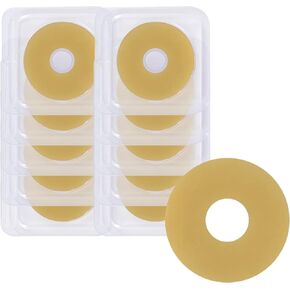 20Pcs Ostomy Barrier Rings, Moldable Ostomy Rings, Hydrocolloid Skin Extender Rings for Colostomy Bags,Sting-Free Ostomy Supplies