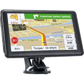 GPS Navigator for Car, with 7 inch Touch Screen, Truck GPS Commercial Drivers, Semi Trucker GPS Navigation System, 2024 Maps Lifetime Free Updates, Spoken Driver Alerts