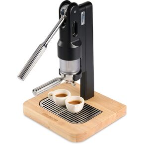 SUPERKOP Espresso & Coffee Maker, Manual Espresso Tool & Machine - Portable, Maintenance Free, Retro Stylish Design, Commercial & Home Purposes - 18 gr Espresso Capacity, Non-Electric - Black