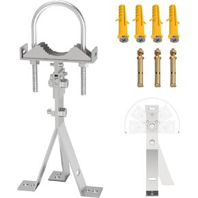Antenna Mount, Iron Universal Heavy Duty Wall Mount for TV Antenna, Access Point, Wireless Bridge, Adjustable 180 Degree(1 Pack)