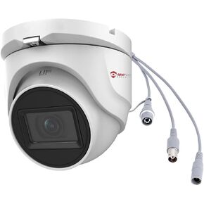 Anpviz 5MP Analog CCTV Camera HD 4-in-1 (TVI/AHD/CVI/CVBS) Security Turret TVI Camera, Dome Surveillance Camera with 2.8mm Lens, 100ft IR Night Vision, Metal Housing IP67 Waterproof for Outdoor/Indoor