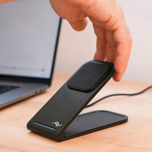 حامل شحن لاسلكي للهاتف المحمول من Peak Design متوافق مع Qi2 (M-CS-BK-2) in Kuwait