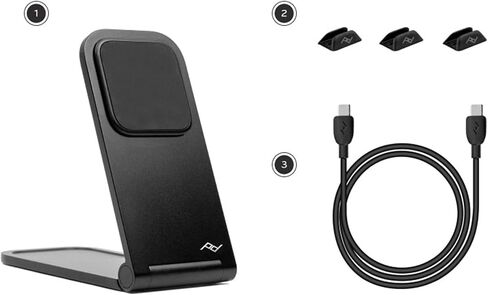 حامل شحن لاسلكي للهاتف المحمول من Peak Design متوافق مع Qi2 (M-CS-BK-2) in Kuwait