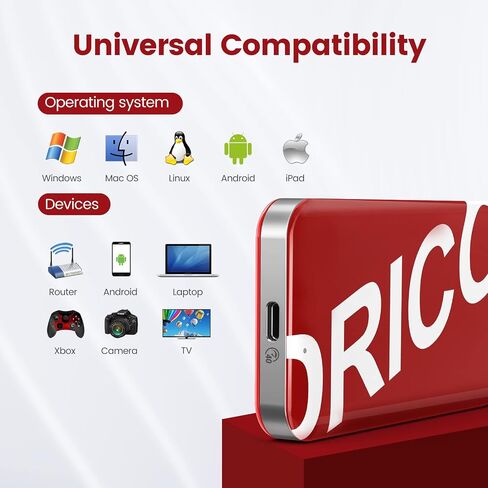 ORICO 512GB Portable SSD - Up to 3150MB/s - USB-C, 40Gbps - External Solid State Drive - PSSD with UASP- SUPRE in Saudi Arabia