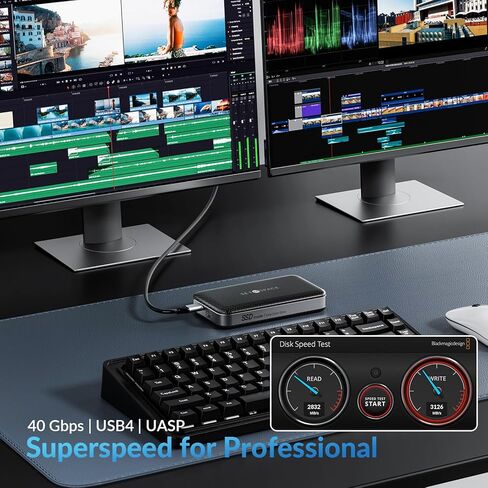 External Hard Drive, External SSD 1T, Portable Hard Drive 10Gbps | 1030MB/s, USB C Hard Drive for Storage and Backup, High-End Solid State External Hard Drive for Mac, Xbox [LP10-1T] in Kuwait