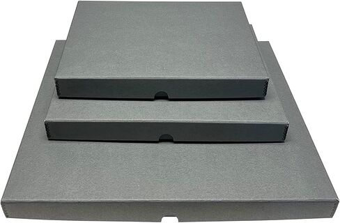 Lineco Folio Storage Box, Clamshell Design with Metal Edge. 11.5x17.5x1.75 Inches, Archival Boxboard, Preserve Photos, Cards, Magazines, Documents, Art, Ephemera, Family Records, Gray, Pack of 2 in Saudi Arabia