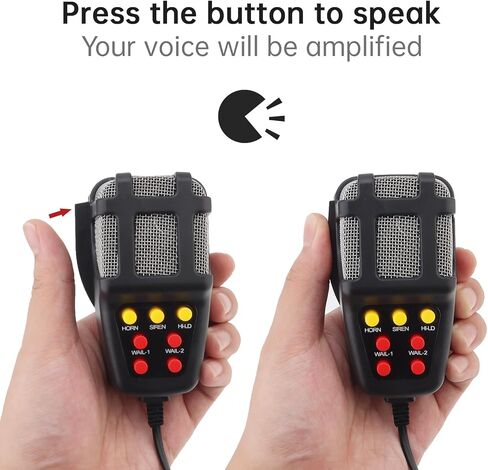 سيارة صفارة الإنذار القرن مع هيئة التصنيع العسكري نظام مكبر الصوت PA 100W 12V 7 لهجة بصوت عال إنذار سيارة الشرطة القرن سيارة الشرطة صفارة الإنذار القرن نظام مكبر الصوت مكبر للصوت في حالات الطوارئ إنذار القرن in Kuwait