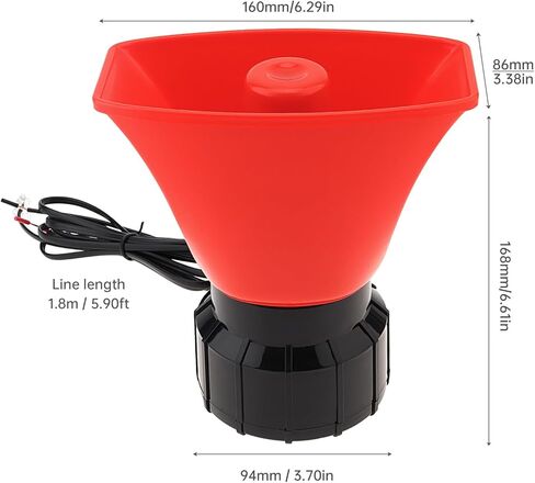 سيارة صفارة الإنذار القرن مع هيئة التصنيع العسكري نظام مكبر الصوت PA 100W 12V 7 لهجة بصوت عال إنذار سيارة الشرطة القرن سيارة الشرطة صفارة الإنذار القرن نظام مكبر الصوت مكبر للصوت في حالات الطوارئ إنذار القرن in Kuwait