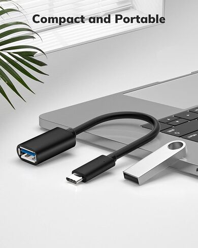 USB C to USB Adapter 5 Pack, USB Type C Male to USB Female OTG Cable, Adapter for iPhone 15 Pro Max iPad MacBook Pro/Air 2023 2022 M1 M2 Galaxy S23 S22 Note 10 in Saudi Arabia