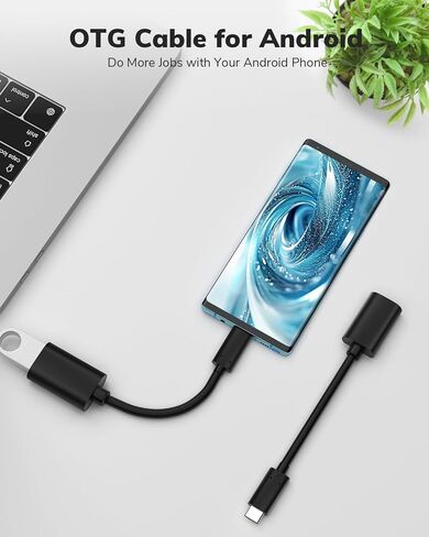 USB C to USB Adapter 5 Pack, USB Type C Male to USB Female OTG Cable, Adapter for iPhone 15 Pro Max iPad MacBook Pro/Air 2023 2022 M1 M2 Galaxy S23 S22 Note 10 in Saudi Arabia