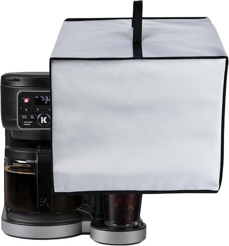 غطاء غبار لآلة صنع القهوة Keurig K-Duo Carafe غطاء واقٍ شديد التحمل لآلة القهوة متوافق مع Keurig K-Duo خدمة فردية ساخنة ومثلجة وصانع القهوة Carafe Gen 2 (أسود) in Kuwait
