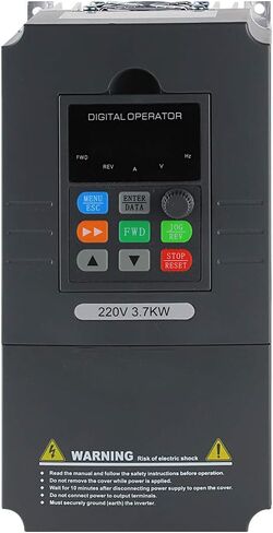 ATO VFD 220V Input 220V 3 Phase Output, Single Phase 220V/230V Input to Three Phase 0~220V/230V Output VFD Variable Frequency Drive, for 3-Phase AC Motor Speed Controls(1/2 hp 0.4 kW 3A) in Kuwait