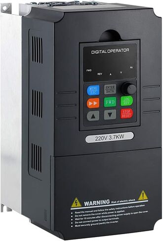 ATO VFD 220V Input 220V 3 Phase Output, Single Phase 220V/230V Input to Three Phase 0~220V/230V Output VFD Variable Frequency Drive, for 3-Phase AC Motor Speed Controls(1/2 hp 0.4 kW 3A) in Kuwait