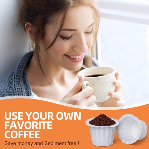 Fanativita 100ct Disposable Coffee Filters for Reusable K Cups, White in Kuwait
