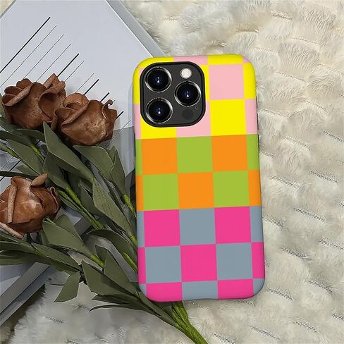 DAIZAG متوافق مع حافظة iPhone 16، لوحة الشطرنج-ماتشا الخضراء للفتيات والنساء، 2 في 1 شديدة التحمل مقاومة للصدمات من البولي كربونات الصلب + حافظة حماية من السيليكون الناعم لهاتف iPhone 16 in Saudi Arabia