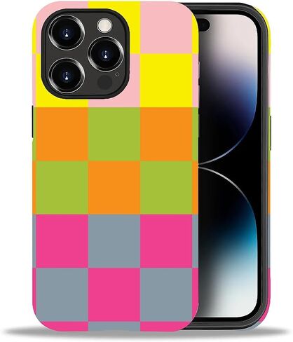 DAIZAG متوافق مع حافظة iPhone 16، لوحة الشطرنج-ماتشا الخضراء للفتيات والنساء، 2 في 1 شديدة التحمل مقاومة للصدمات من البولي كربونات الصلب + حافظة حماية من السيليكون الناعم لهاتف iPhone 16 in Saudi Arabia