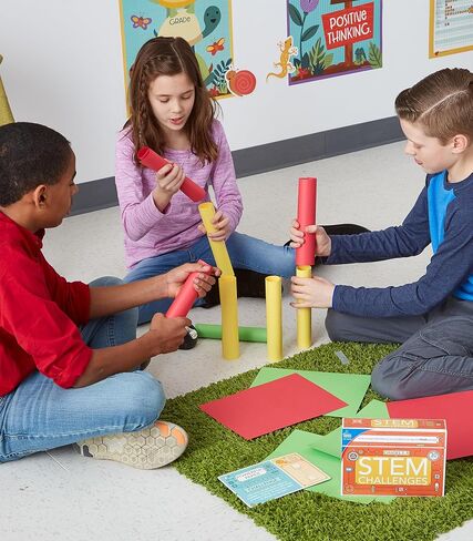 Carson Dellosa Stem Challenges Learning Resources, Seasonal, Physical, Life, Earth and Space Science Kits for Kids Ages 8-12, Educational Games and Experiments in Saudi Arabia