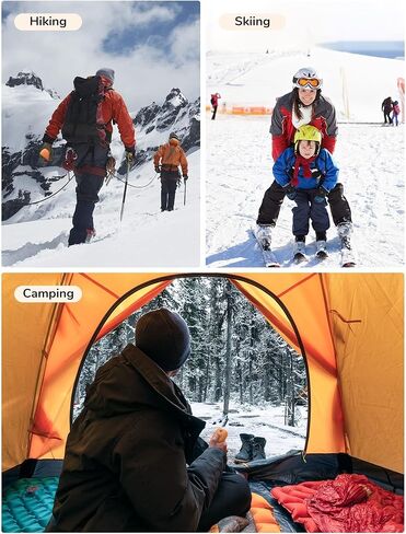 JISULIFE تدفئة اليد، جهاز تدفئة اليد الكهربائي القابل لإعادة الاستخدام/بنك الطاقة، جهاز تدفئة الجيب مع شاشة LED، جهاز تدفئة اليد الساخن المحمول للتزلج في الهواء الطلق والصيد والتخييم والجولف هدايا دافئة in Kuwait