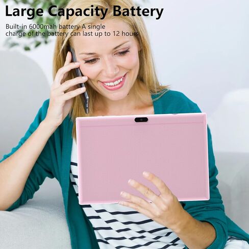 Android 15 Tablet, 10 Inch 8GB RAM+32GB ROM+1TB Expand, 1.8Ghz Quad-core Processor, 2 in 1 Tablets with Keyboard/ Mouse/ Case/ Stylus, 8MP Camera, 6000mAh Battery, 1280*800 HD Screen, 5G WiFi 6 Tablet in Saudi Arabia