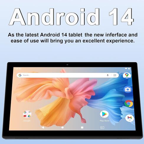 تابلت Android 14، 10 بوصة 8 جيجابايت رام + 64 جيجابايت روم + 1 تيرابايت توسيع، معالج رباعي النواة 1.8 جيجا هرتز، 2 في 1 أجهزة لوحية مع لوحة مفاتيح/ماوس/حافظة/قلم، كاميرا 8 ميجابكسل، بطارية 6000 مللي أمبير، شاشة عالية الدقة 1280 * 800، 5G WiFi 6 قرص in Kuwait