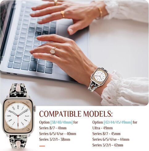 Goton Bling Silicone Band Compatible for Apple Watch Bands 46mm 49mm 45mm 44mm 42mm 41mm 40mm 38mm Ultra Ultra2 Series 10 9 8 7 6 5 4 3 2 1 SE Women, Glitter Strap Accessories for iWatch All Series in Kuwait