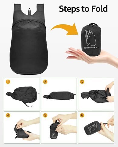 MULISOFT 28L Foldable Hiking Backpack, Lightwight Camping Backpack For Men & Women, Water-resistant Travel Daypack, Multifunctional Black Backpack For Cycling Outdoor Sports in Saudi Arabia