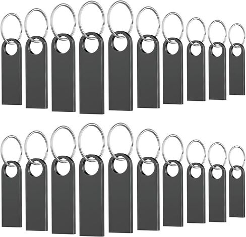 5 Pack 16GB USB Flash Drive with Keychains, Wooolken Sleek Metal USB 2.0 Thumb Drives Memory Stick for PC Laptop Computer in Saudi Arabia