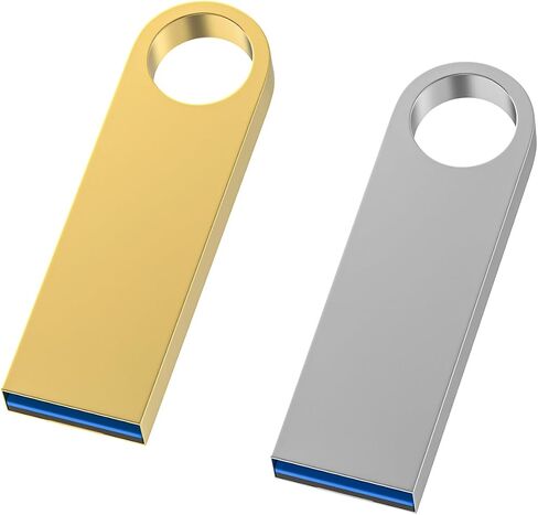 5 Pack 16GB USB Flash Drive with Keychains, Wooolken Sleek Metal USB 2.0 Thumb Drives Memory Stick for PC Laptop Computer in Saudi Arabia