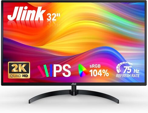 Computer Monitor FHD 32 Inch Monitor, 1920x1080P 60Hz 104% sRGB Display w/HDMI VGA 3.5mm Audio, HDR, VA Screen w/Freesync, Tilt，VESA Mount in Saudi Arabia