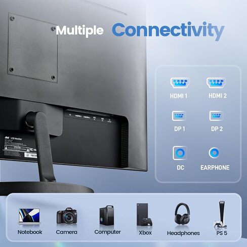 Computer Monitor FHD 32 Inch Monitor, 1920x1080P 60Hz 104% sRGB Display w/HDMI VGA 3.5mm Audio, HDR, VA Screen w/Freesync, Tilt，VESA Mount in Saudi Arabia