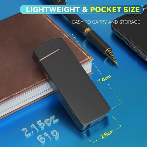 Stocking Stuffers Gifts for Men Women Adults Him Her Boyfriend, Coquimbo Electric Lighter USB Rechargeable Windproof Lighter, Flameless Dual Arc Plasma Lighter for Household Candle Incense Fireplace in Saudi Arabia
