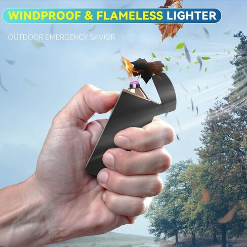 Stocking Stuffers Gifts for Men Women Adults Him Her Boyfriend, Coquimbo Electric Lighter USB Rechargeable Windproof Lighter, Flameless Dual Arc Plasma Lighter for Household Candle Incense Fireplace in Saudi Arabia